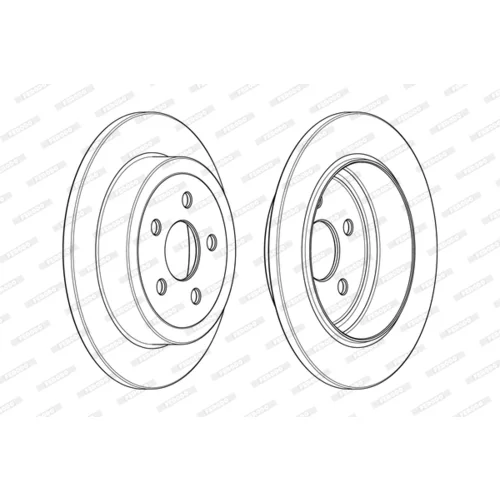 Brzdový kotúč FERODO DDF1911C - obr. 2