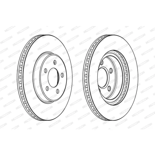 Brzdový kotúč FERODO DDF2065C