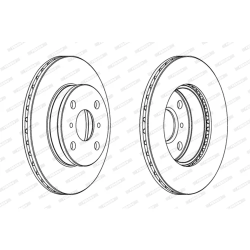 Brzdový kotúč FERODO DDF413 - obr. 2