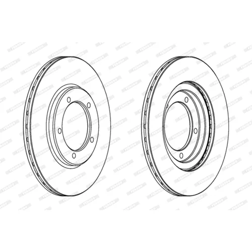 Brzdový kotúč FERODO DDF420 - obr. 2