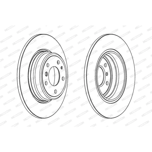 Brzdový kotúč FERODO DDF553 - obr. 2