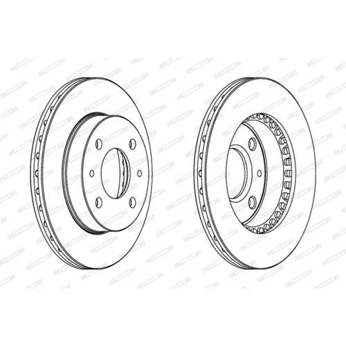 Brzdový kotúč FERODO DDF866 - obr. 2