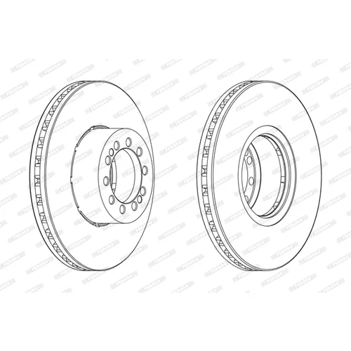 Brzdový kotúč FERODO FCR218A - obr. 1