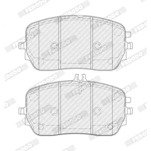 Sada brzdových platničiek kotúčovej brzdy FERODO FDB5329 - obr. 1