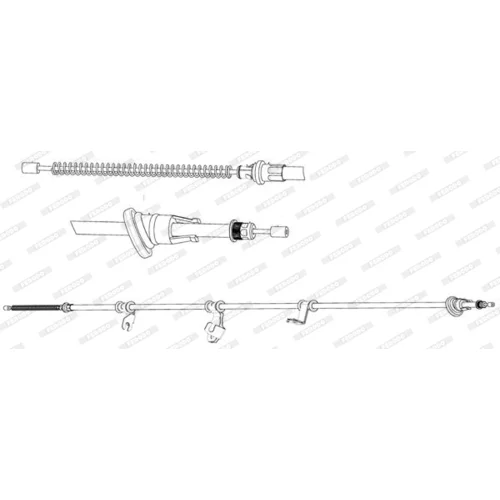 Ťažné lanko parkovacej brzdy FERODO FHB434550