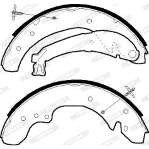Sada brzdových čeľustí FERODO FSB534R - obr. 2