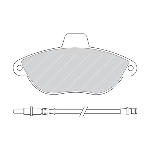 Sada brzdových platničiek kotúčovej brzdy FERODO FVR1002 - obr. 2