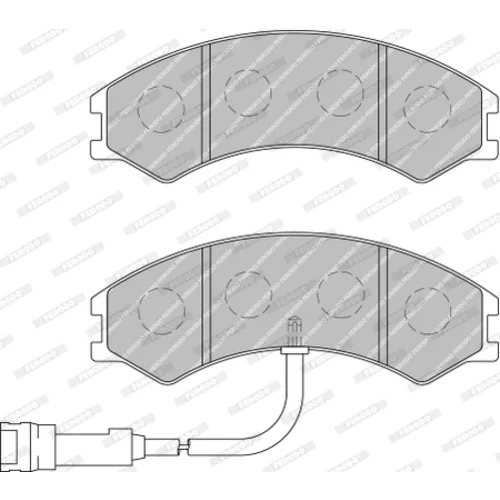 Sada brzdových platničiek kotúčovej brzdy FERODO FVR1761 - obr. 3