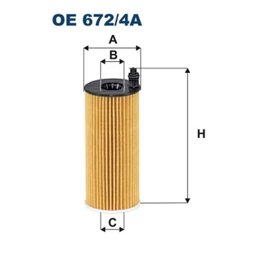 Olejový filter FILTRON OE 672/4A