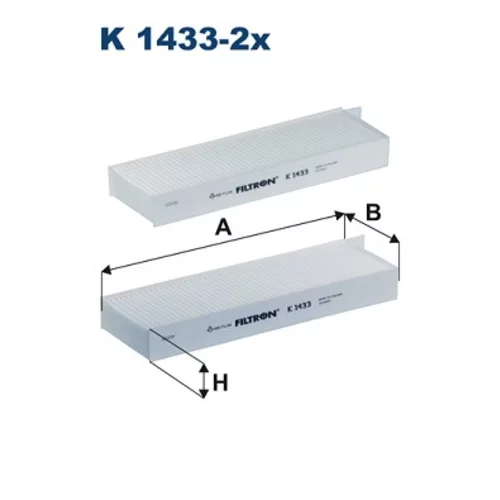 Filter vnútorného priestoru K 1433-2x /FILTRON/