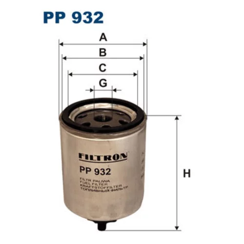 Palivový filter FILTRON PP 932