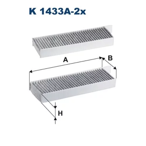 Filter vnútorného priestoru FILTRON K 1433A-2x