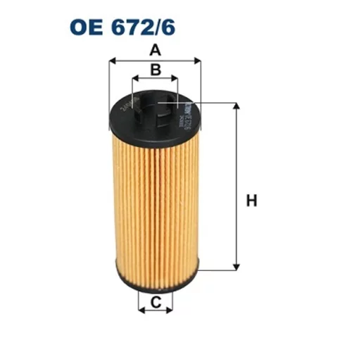 Olejový filter FILTRON OE 672/6