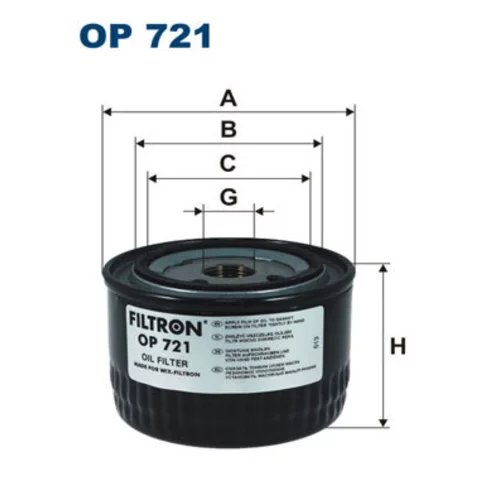 Hydraulický filter automatickej prevodovky FILTRON OP 721