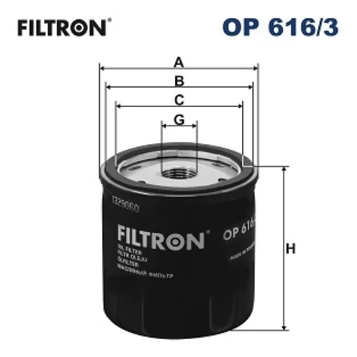 Olejový filter FILTRON OP 616/3