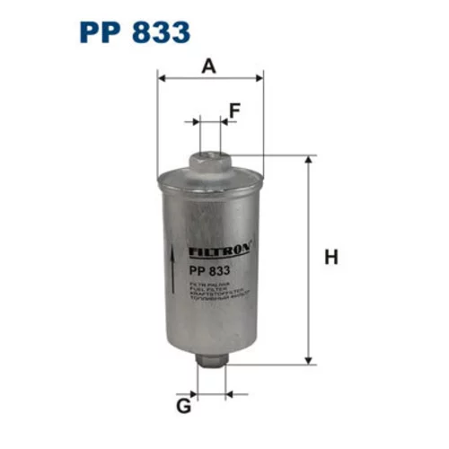 Palivový filter PP 833 /FILTRON/