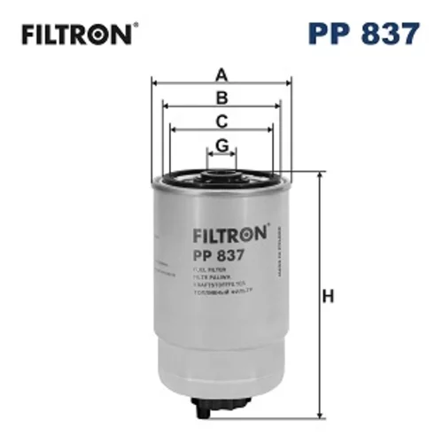 Palivový filter FILTRON PP 837