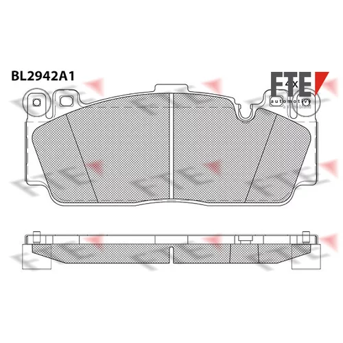 Sada brzdových platničiek kotúčovej brzdy FTE 9011186