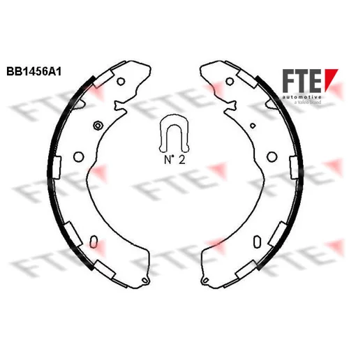 Sada brzdových čeľustí FTE 9100175