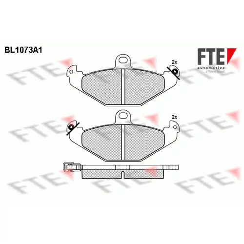 Sada brzdových platničiek kotúčovej brzdy FTE 9010024