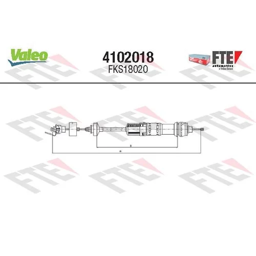 Lanko ovládania spojky FTE 4102018