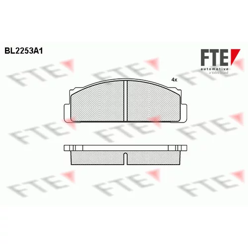 Sada brzdových platničiek kotúčovej brzdy FTE 9010696