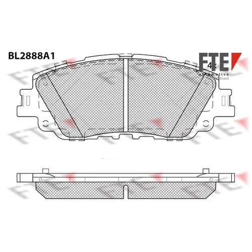 Sada brzdových platničiek kotúčovej brzdy FTE 9011128