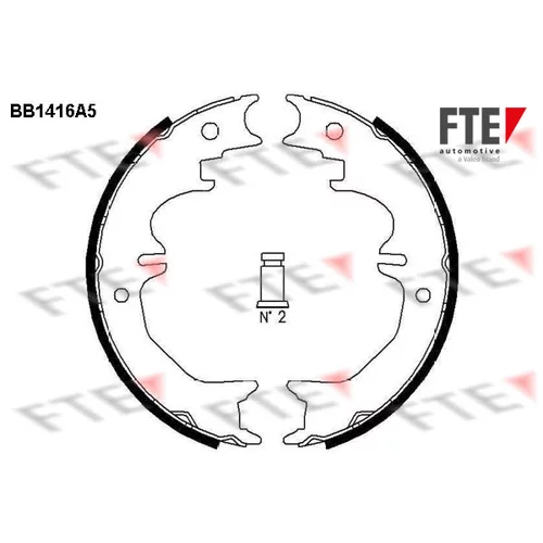 Sada brzd. čeľustí parkov. brzdy FTE BB1416A5