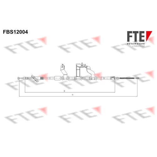 Ťažné lanko parkovacej brzdy FTE FBS12004