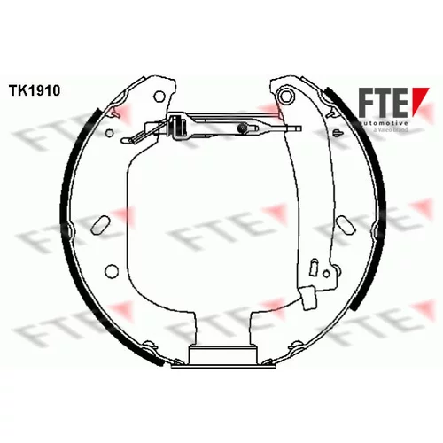 Sada brzdových čeľustí FTE 9110009