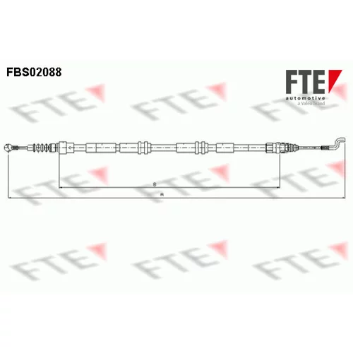 Ťažné lanko parkovacej brzdy FTE FBS02088