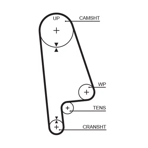 Sada ozubeného remeňa GATES K015233XS - obr. 1