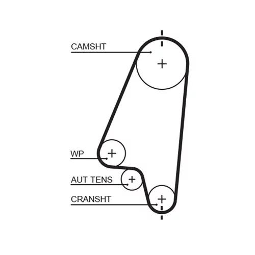 Vodné čerpadlo + sada ozubeného remeňa GATES KP1TH15310XS - obr. 1