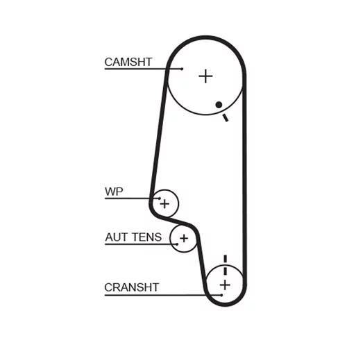 Vodné čerpadlo + sada ozubeného remeňa KP25427XS /GATES/ - obr. 1