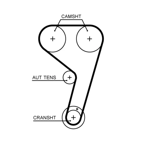 Vodné čerpadlo + sada ozubeného remeňa KP2T354HOB /GATES/ - obr. 1