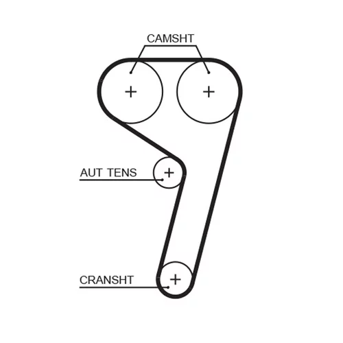 Sada ozubeného remeňa K035669XS /GATES/ - obr. 1