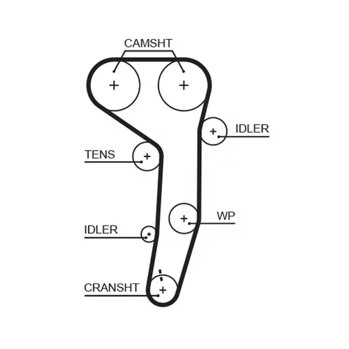 Vodné čerpadlo + sada ozubeného remeňa GATES KP25607XS-1 - obr. 1