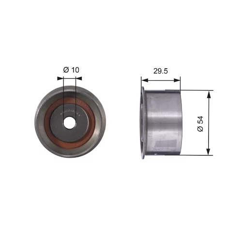 Obehová/vodiaca kladka ozubeného remeňa GATES T42029
