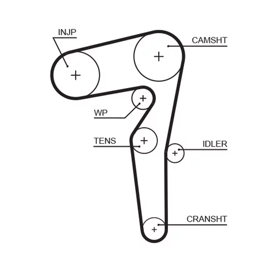 Vodné čerpadlo + sada ozubeného remeňa GATES KP15646XS - obr. 1