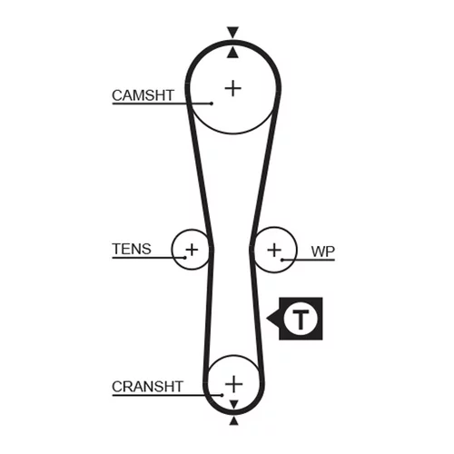 Vodné čerpadlo + sada ozubeného remeňa GATES KP25454XS-2 - obr. 1