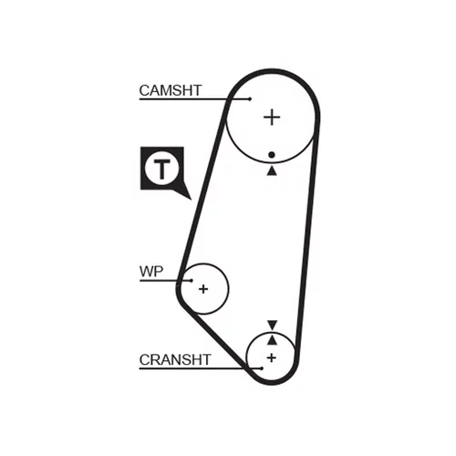 Vodné čerpadlo + sada ozubeného remeňa KP15400 /GATES/ - obr. 1