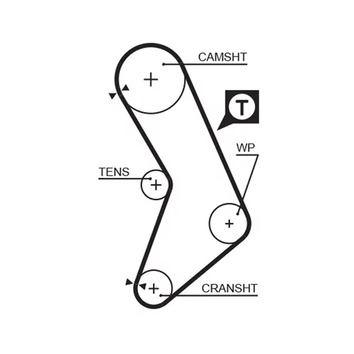 Vodné čerpadlo + sada ozubeného remeňa KP15545XS /GATES/ - obr. 1