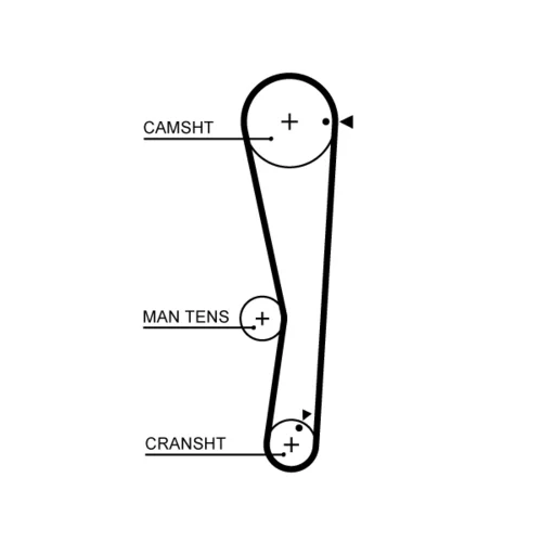 Sada ozubeného remeňa GATES K015687XS - obr. 1