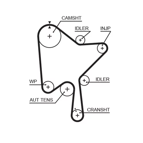 Vodné čerpadlo + sada ozubeného remeňa KP15686XS-1 /GATES/ - obr. 1