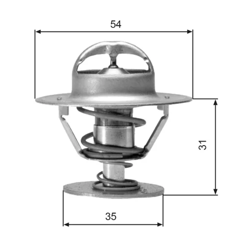 Termostat chladenia GATES TH00682G1