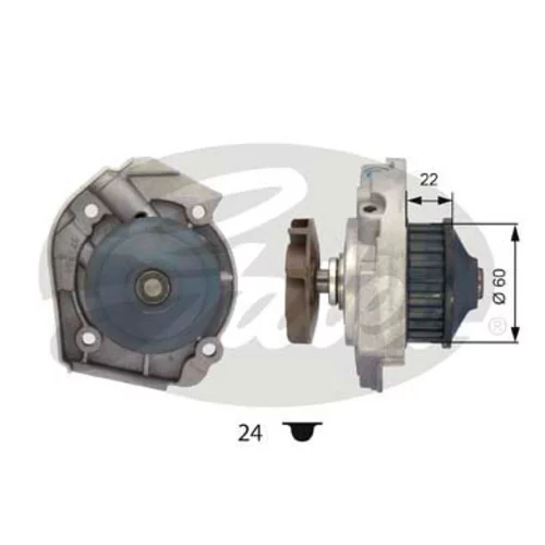 Vodné čerpadlo, chladenie motora GATES WP0029