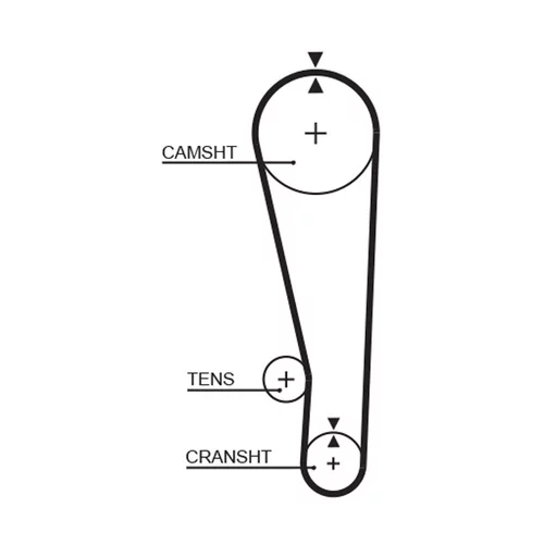 Sada ozubeného remeňa K015268 /GATES/ - obr. 1