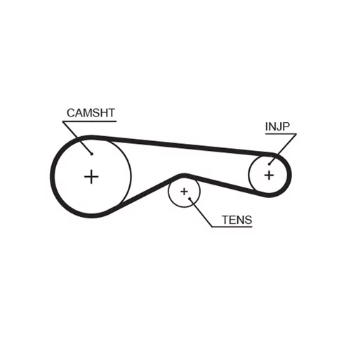 Sada ozubeného remeňa GATES K015624XS - obr. 2