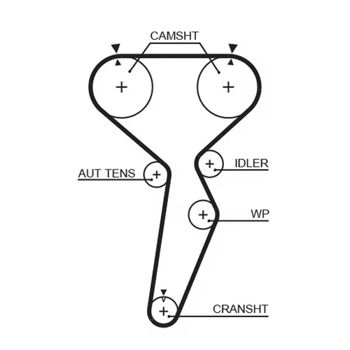 Vodné čerpadlo + sada ozubeného remeňa KP15514XS-2 /GATES/ - obr. 1