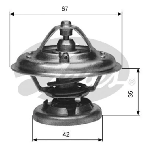 Termostat chladenia GATES TH12685G1